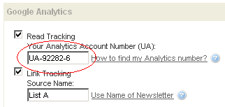 Using Google Analytics for campaign read and link tracking 3