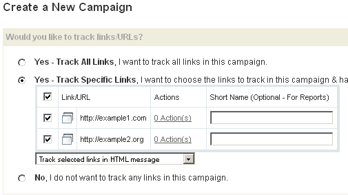 Using Google Analytics for campaign read and link tracking 5