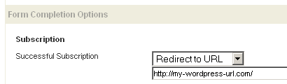 Screenshot of form completion options