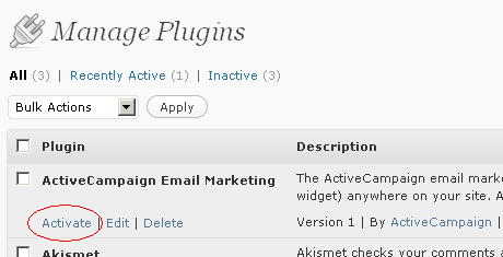 Screenshot of WordPress plugin page