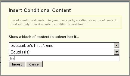 Supplying Conditional Content 3