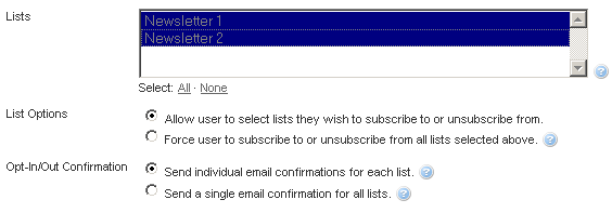 Using Subscription Forms 3